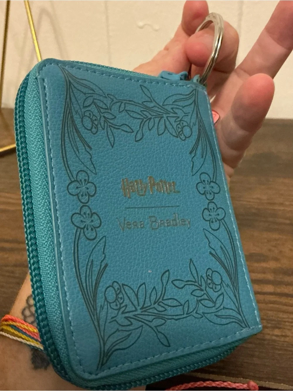 Rare HTF Out Of Stock Vera Bradley Harry Potter Herbology Book Bag Charm Keyring